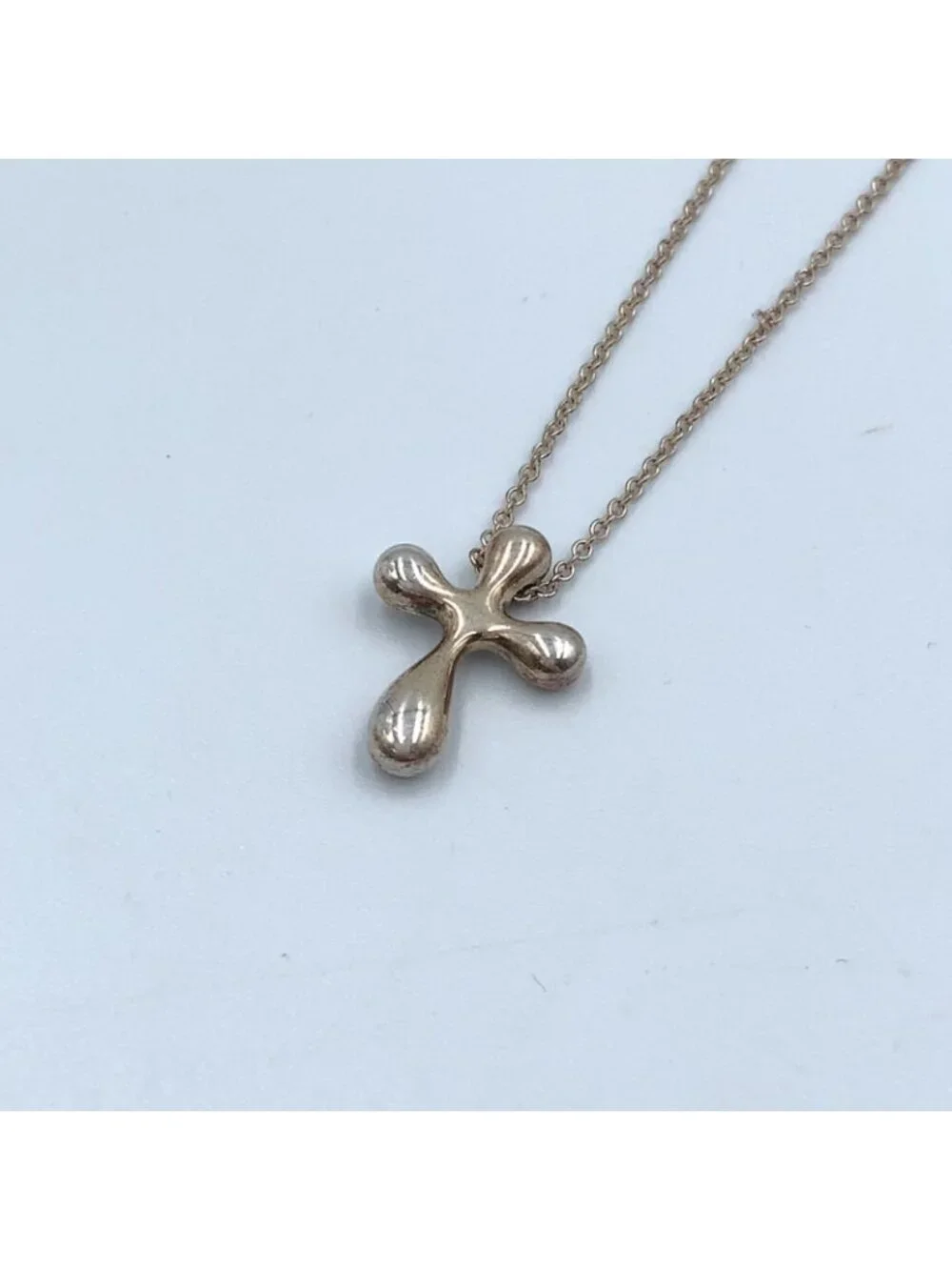 Tiffany & Co Small Cross 925 Sterling Silver Necklace